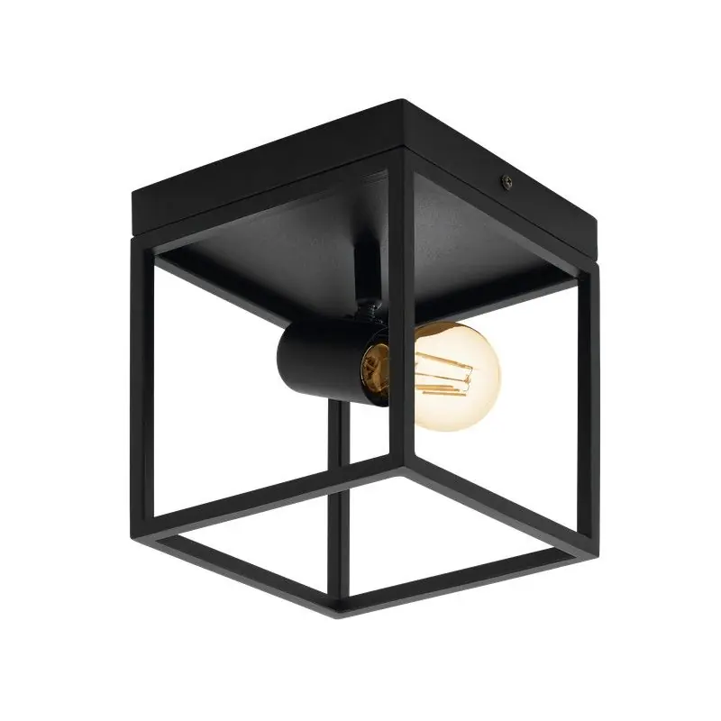 Plafonnier 1 lumière modèle Silentina coloris noir par Eglo