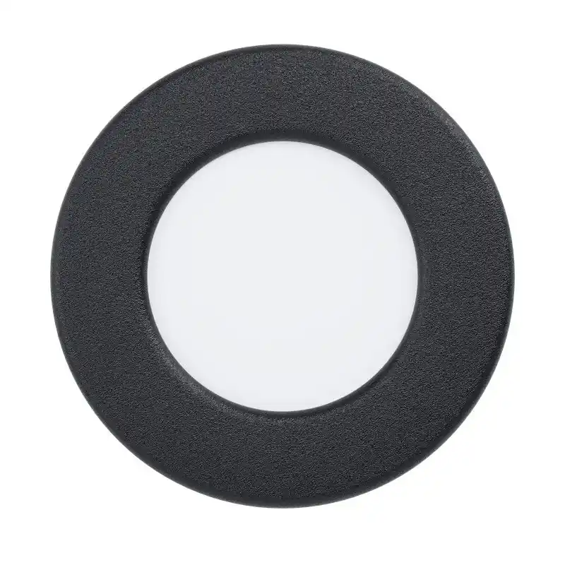Lampe encastrable modèle Fueva 5 noir 86mm 3000k IP44 par Eglo