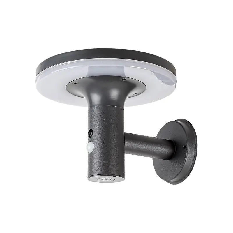 Applique solaire Alaska en acier inoxydable anthracite et blanc IP44 Rabalux