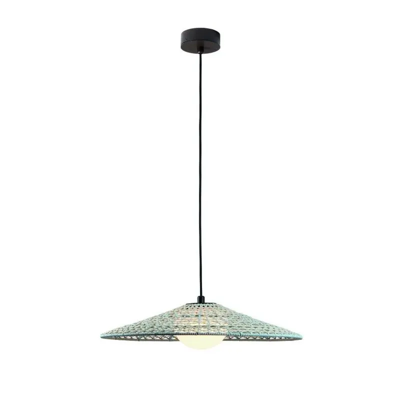 Lampe d‘Extérieur Nans S/55 avec Structure Marron et Abat-Jour Beige par Bover