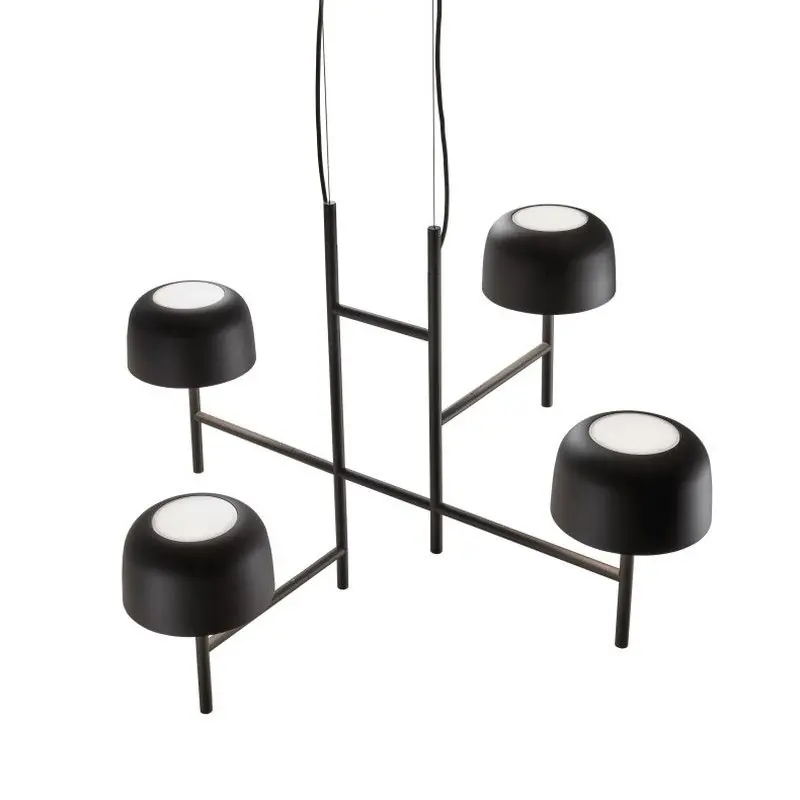Lampe à Suspension de Plafond Bol S/4L Noir Mat Bover