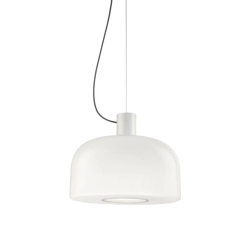 Lampe de plafond suspendue Bellhop Glass S2 en blanc de Flos
