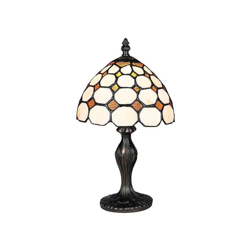 Lampe de table en cristal bronze Marvel de Tiffany par Rabalux