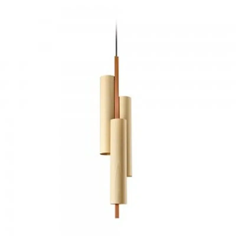 Suspension Triplet Black Note en métal doré, dimmable par Lzf