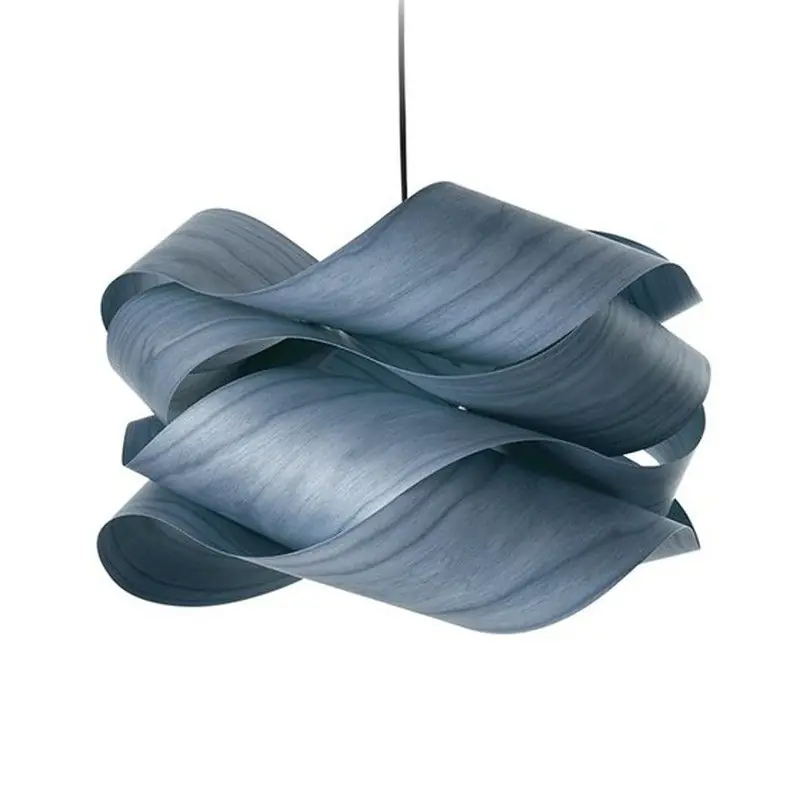 LINK Grande suspension avec rosace en nickel mat par Lzf