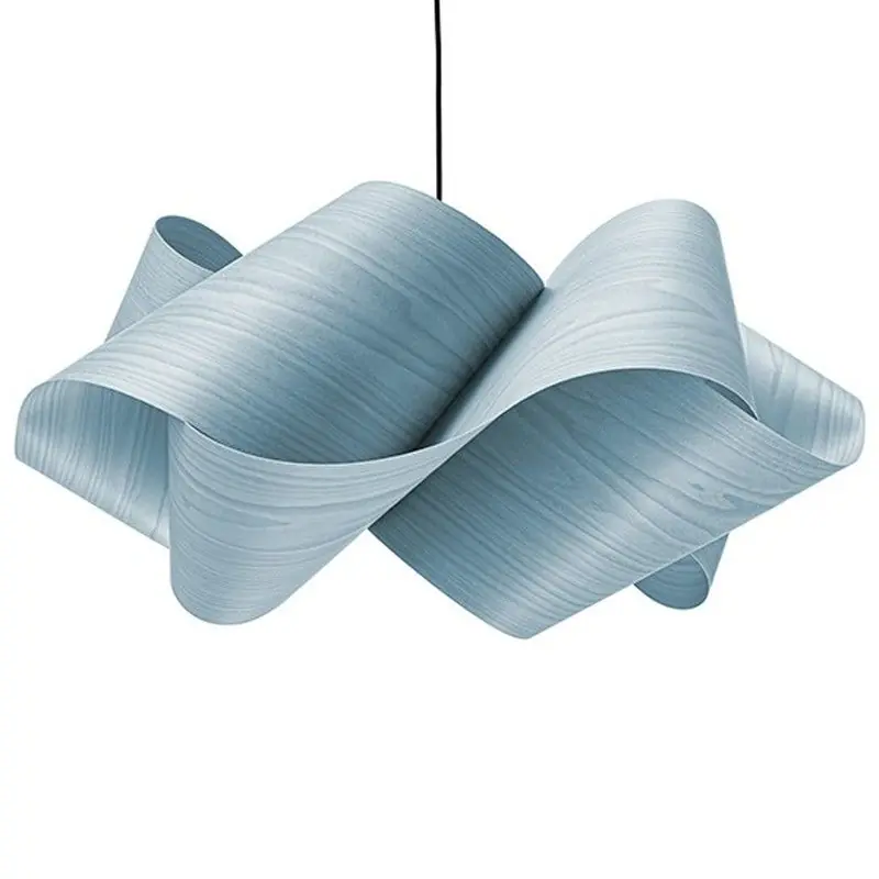 Grande suspension SWIRL avec rosace noire mate de Lzf.