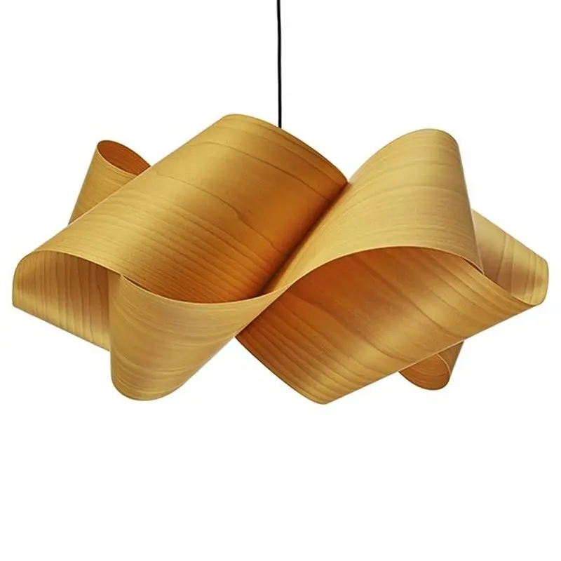 Grande suspension SWIRL avec rosace en nickel mat de Lzf.