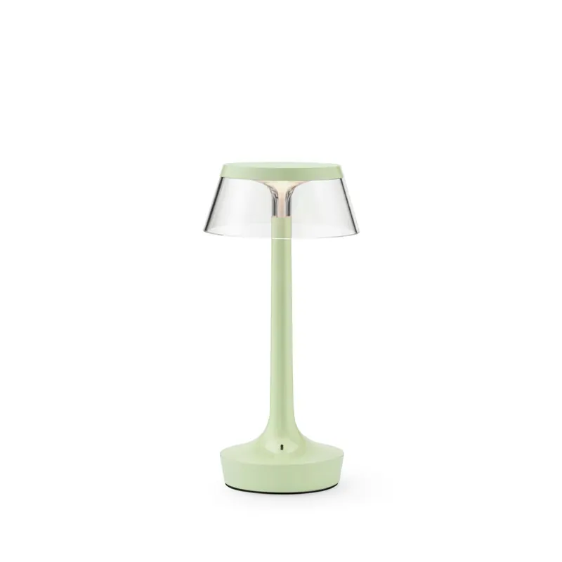 Lampe de table Flos Bon Jour Unplugged à piles en menthe fraîche