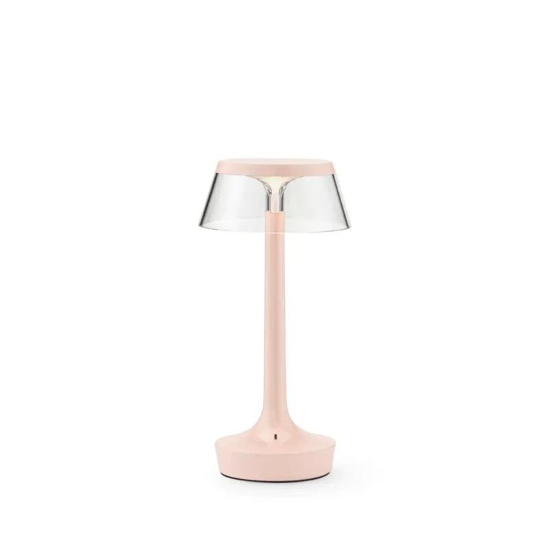 Lampe de table à piles Flos Bon Jour Unplugged en rose français