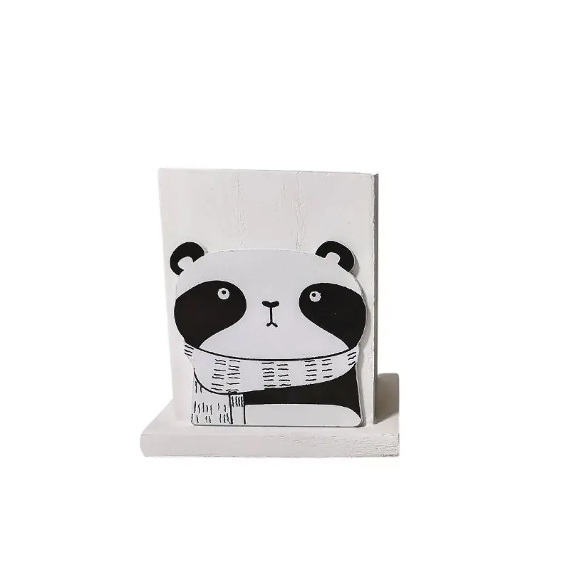 Pot à crayons en bois Panda 10x8x10.8cm