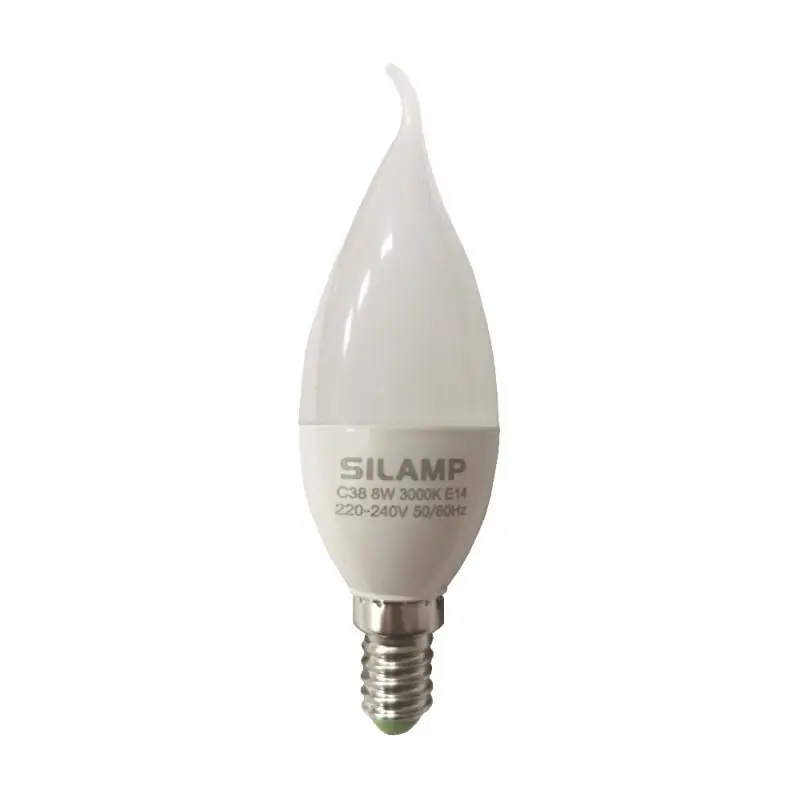 Ampoule E14 LED Flamme 8W 220V Ø38mm
