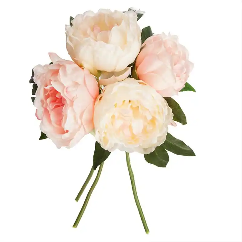 Pivoines Artificielles 30cm Bouquet de 4 Fleurs