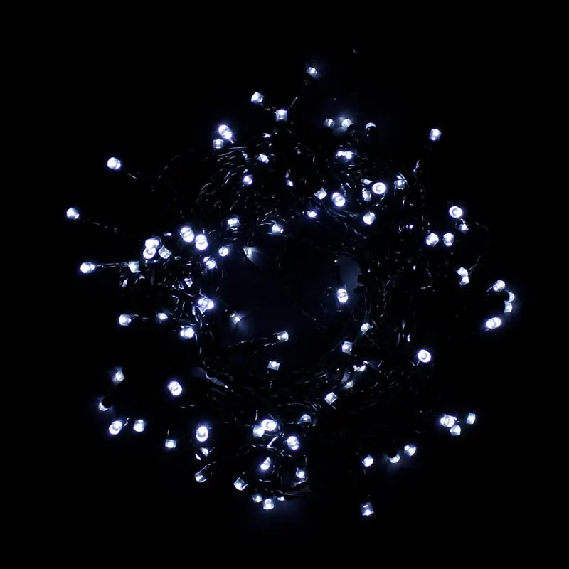 Guirlande pour sapin IP44, 8 modes - câble transparent