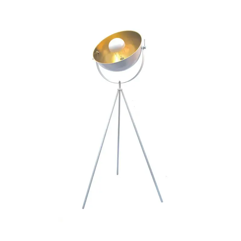 Lampadaire Trépied Projecteur en Métal 145cm