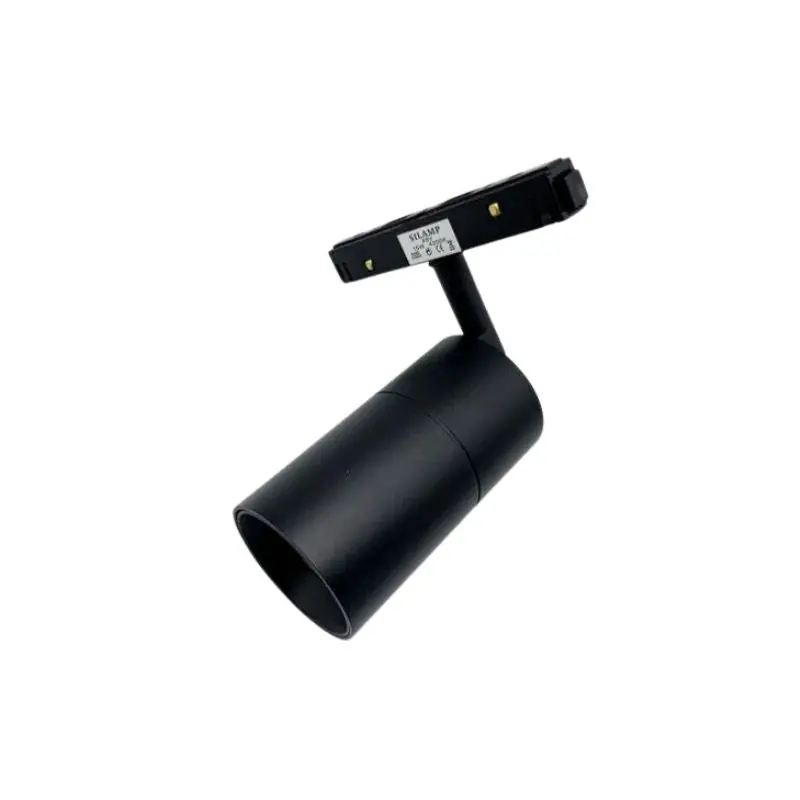 Spot LED sur Rail Magnétique 48V 15W Orientable NOIR