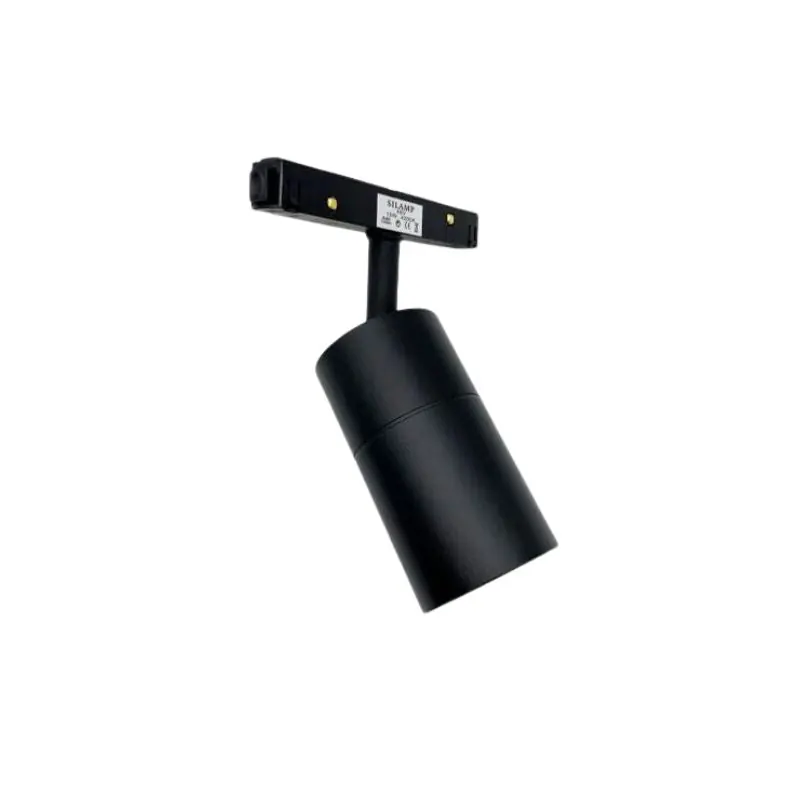 Spot LED sur Rail Magnétique 48V 20W Orientable NOIR