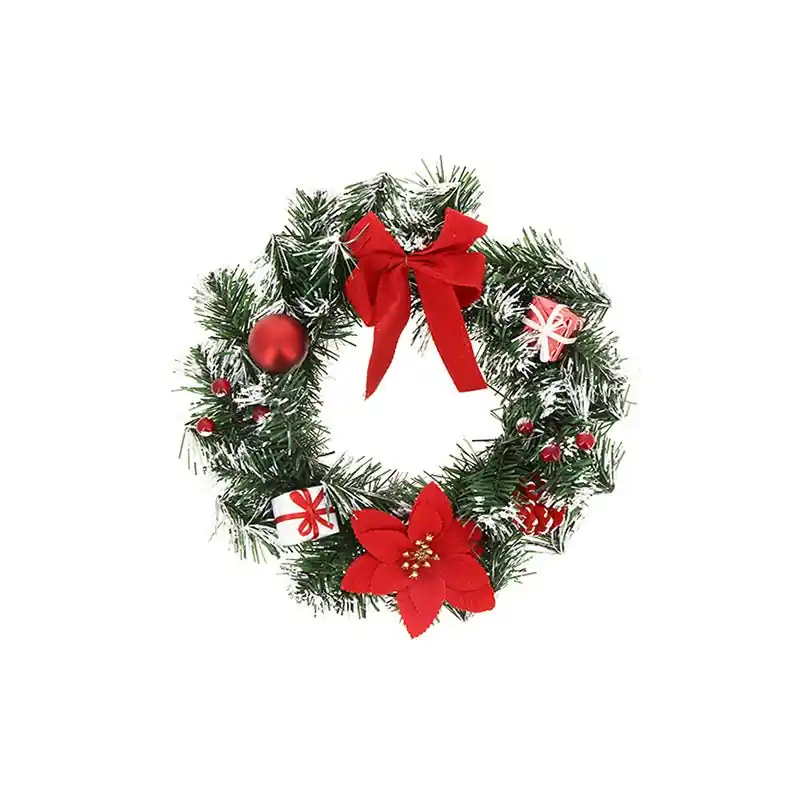 Couronne de Noël avec Noeuds 30cm