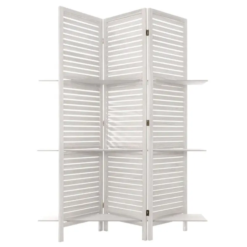 Paravent Bois avec 3 étagères 170 cm