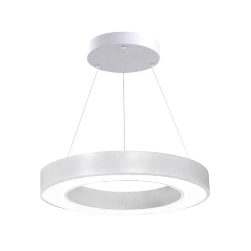 Kit Plafonnier LED Blanc Rond 36W 50cm avec Kit de Suspension
