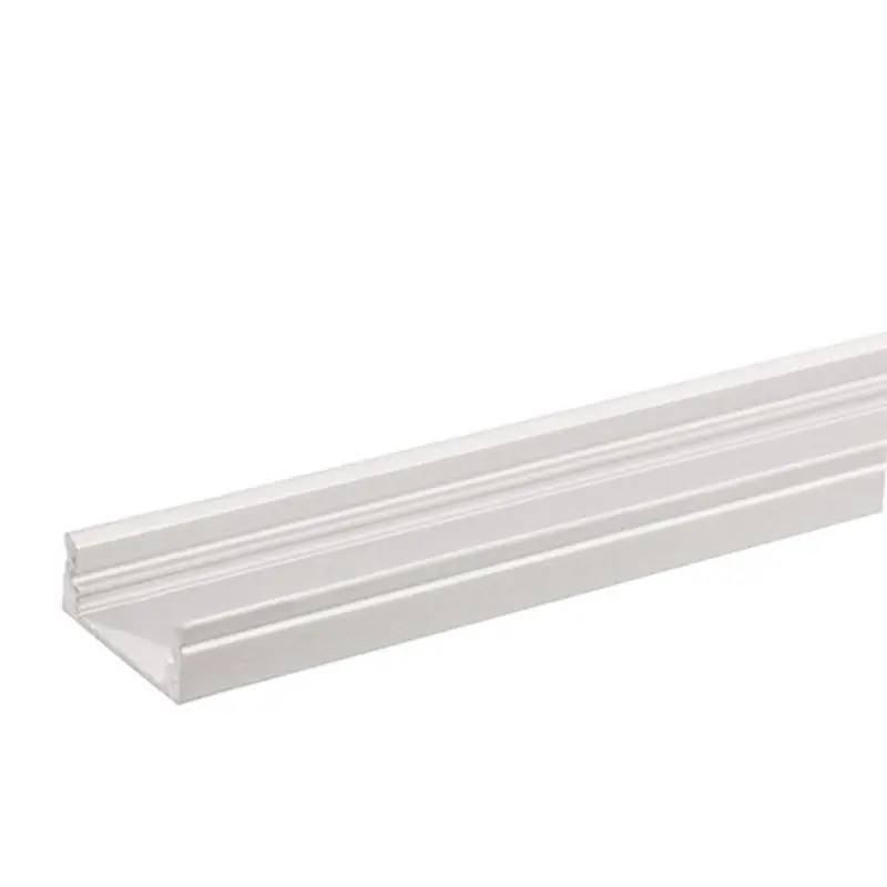 Profilé Aluminium pour Ruban LED Double Rangée - Couvercle Blanc Opaque