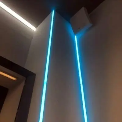 Profilé Aluminium encastré d'angle pour Ruban LED Couvercle Blanc Opaque