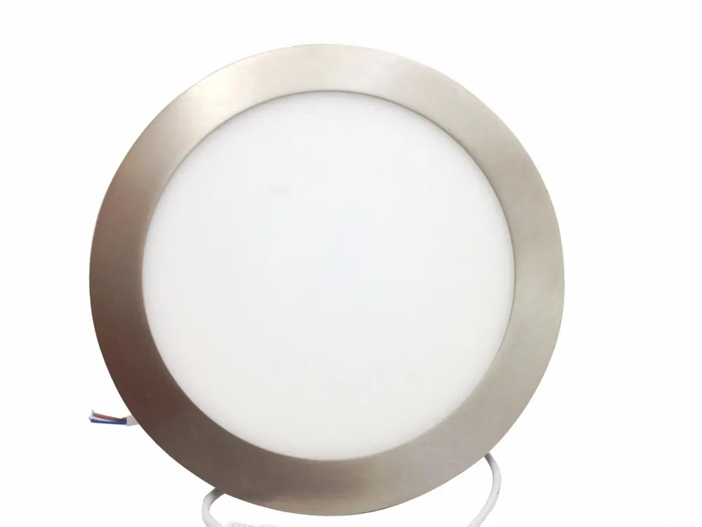 Downlight Dalle LED 18W Extra Plate Ronde ALU - Blanc Chaud 2300K - 3500K