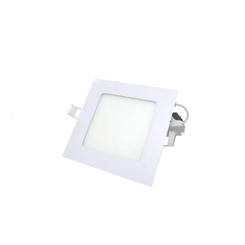 Downlight Dalle LED 6W Extra Plate Carrée BLANC - Blanc Chaud 2300K - 3500K