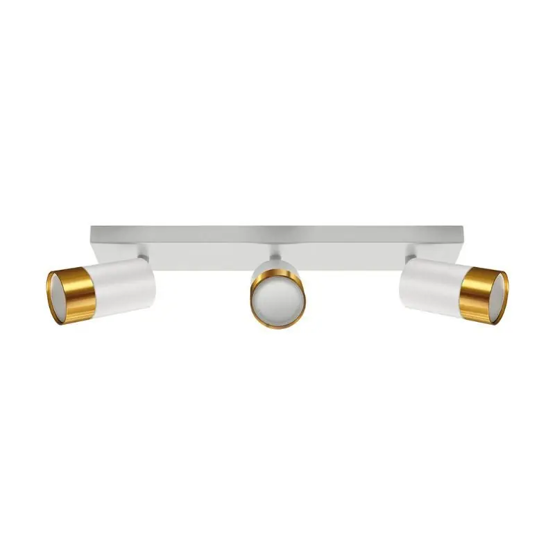 Plafonnier 3 Spots Orientables OR pour Ampoule GU10