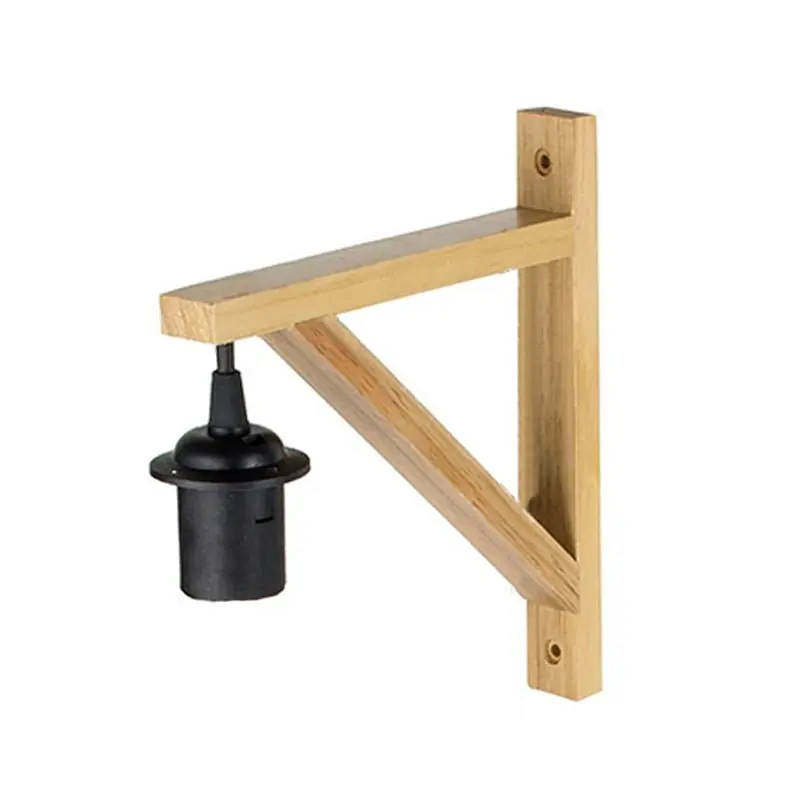 Applique Murale Bois pour Ampoule E27
