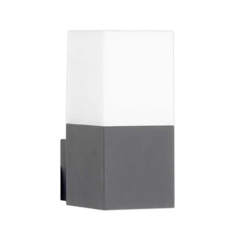 Applique Murale Grise LED IP44 Alu pour ampoule E27