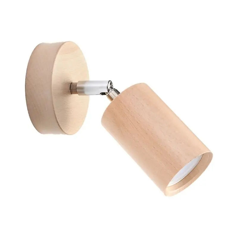 Applique Murale Orientable Bois pour Ampoule GU10