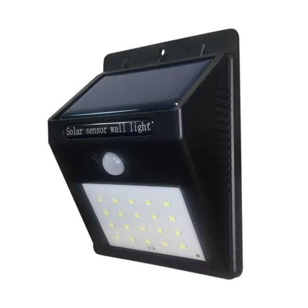 Applique Murale Solaire LED Noire 0.75W IP54