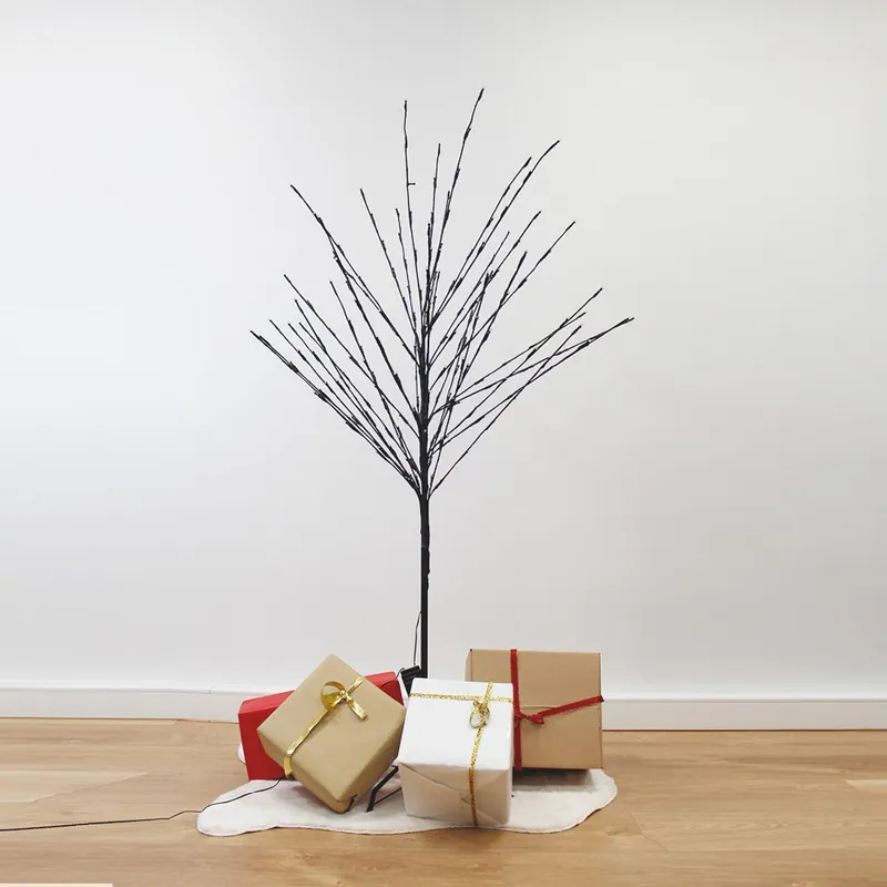 Arbre Lumineux Noël 1M60 RGB avec télécommande IP44, 8 modes