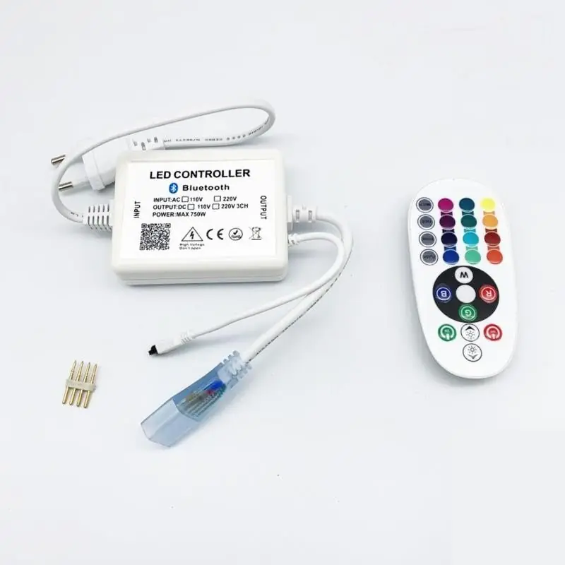 Contrôleur RGB Bluetooth & Alimentation pour Ruban LED 220V RGB
