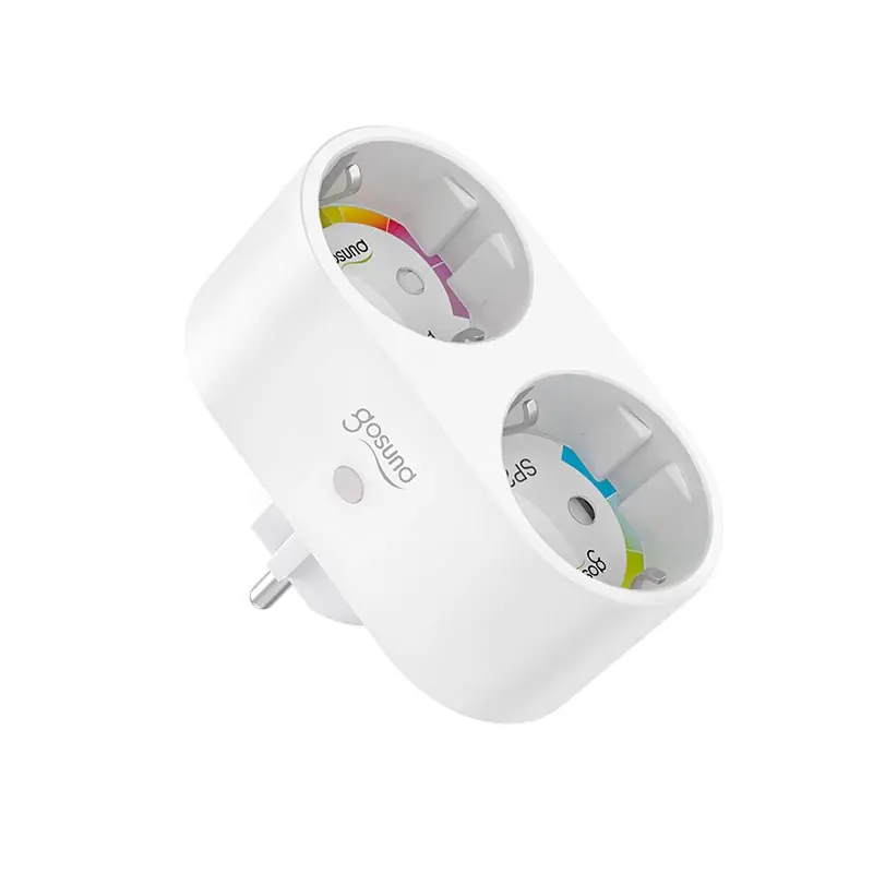Double Prise Connectée Wifi 15A Blanche