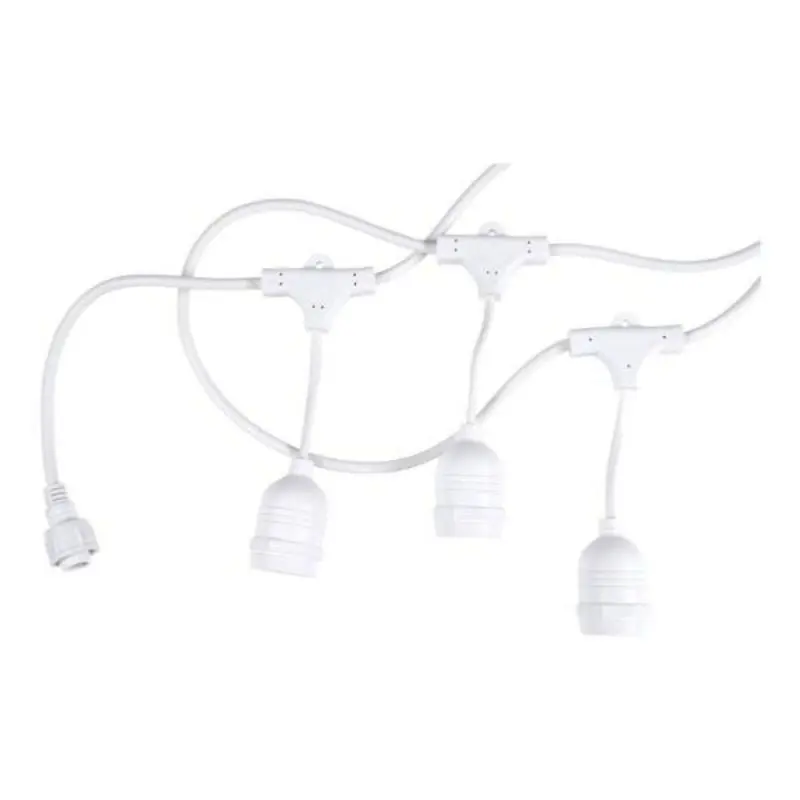 Guirlande Guinguette Blanche 6M pour 10 ampoules E27 (non fournies)