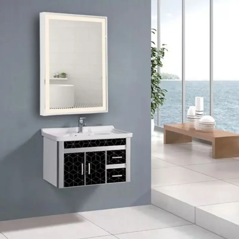 Miroir LED Rectangulaire 46x66cm 40W + Interrupteur Tactile BLANC pour Salle de Bain
