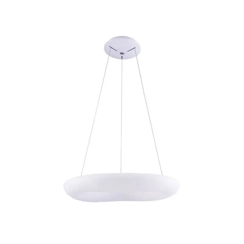 Plafonnier LED Suspendu 50W Rond Blanc - Blanc Chaud 3000K