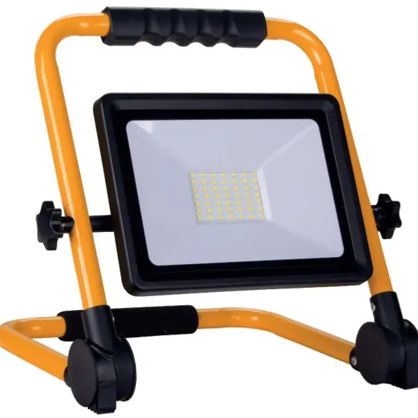 Projecteur LED 30W pour Chantier IP65 Portable + 3M de câble