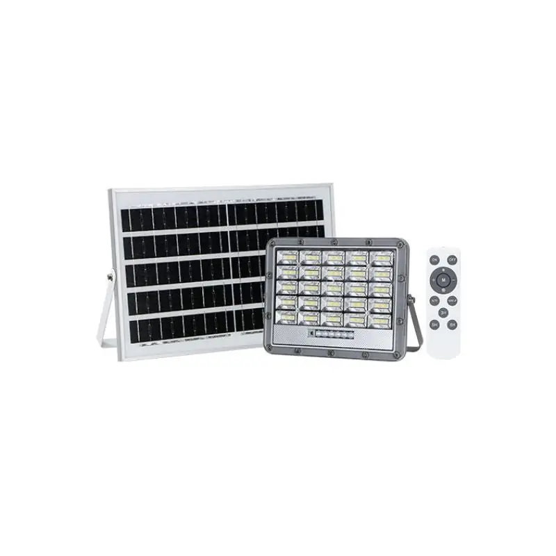 Projecteur LED Solaire 10W IP65 CCT (Panneau Solaire + Télécommande Inclus)