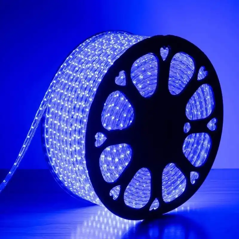 Ruban LED 220V 5050 BLEU IP44 60LED\\/m (au mètre)