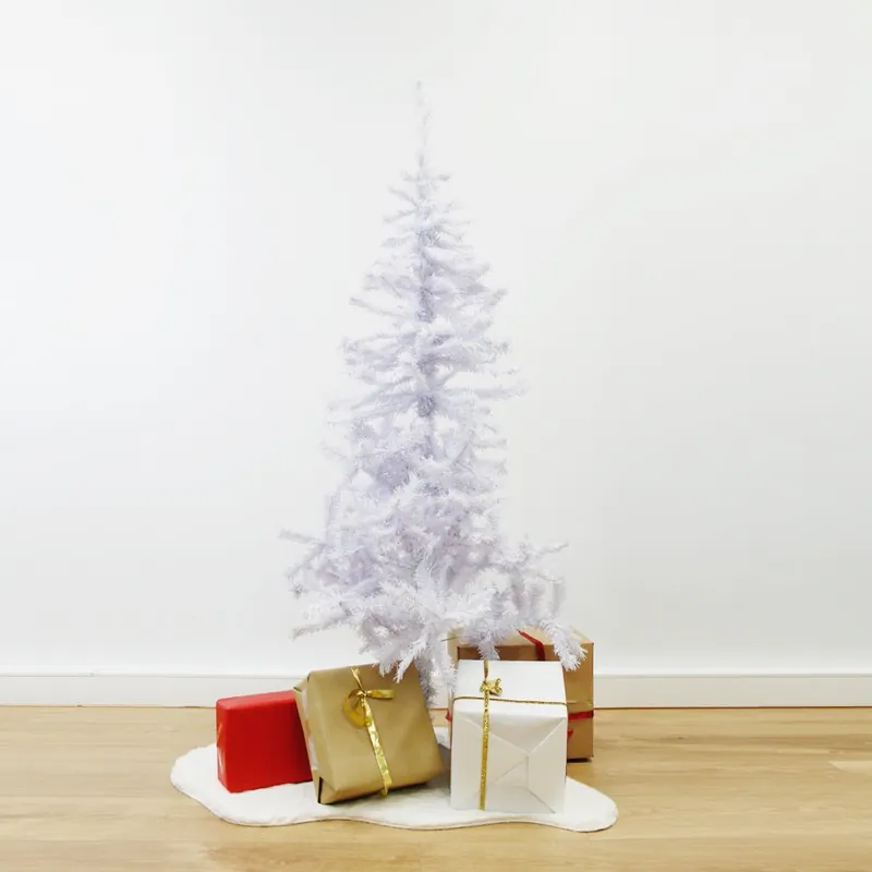 Sapin de Noël BLANC 150cm avec 280 têtes