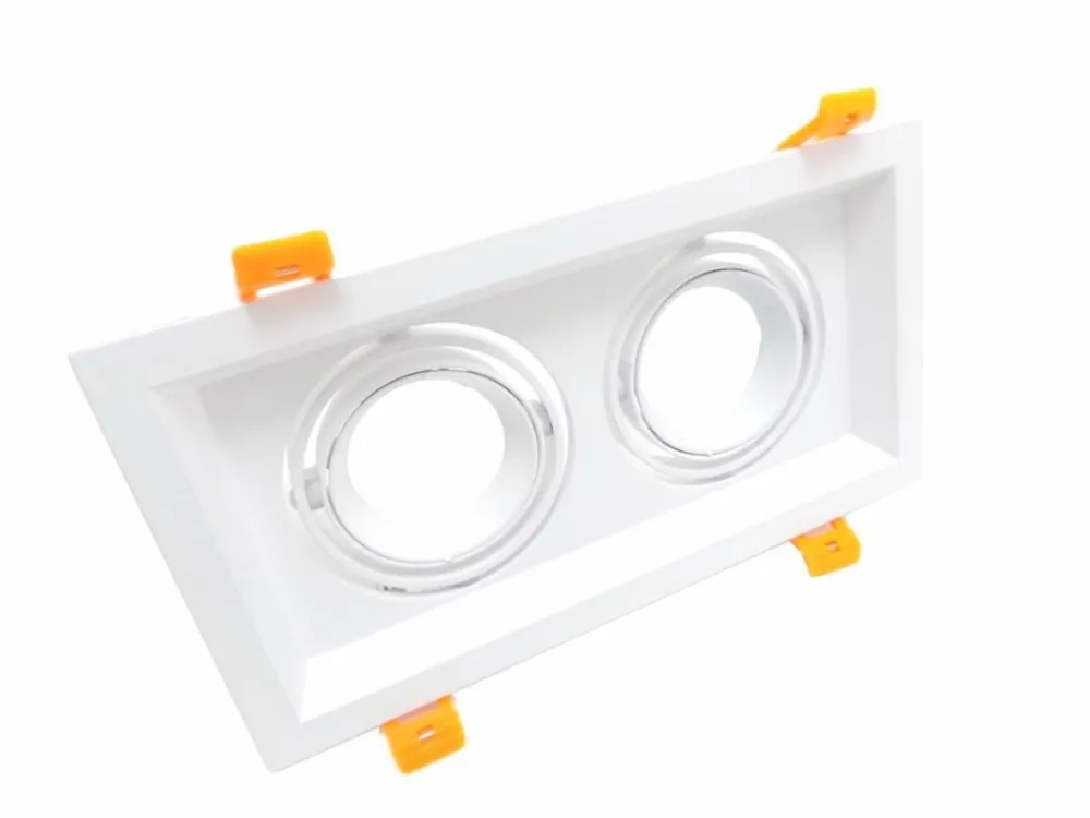 Support Double Spot Orientable BLANC