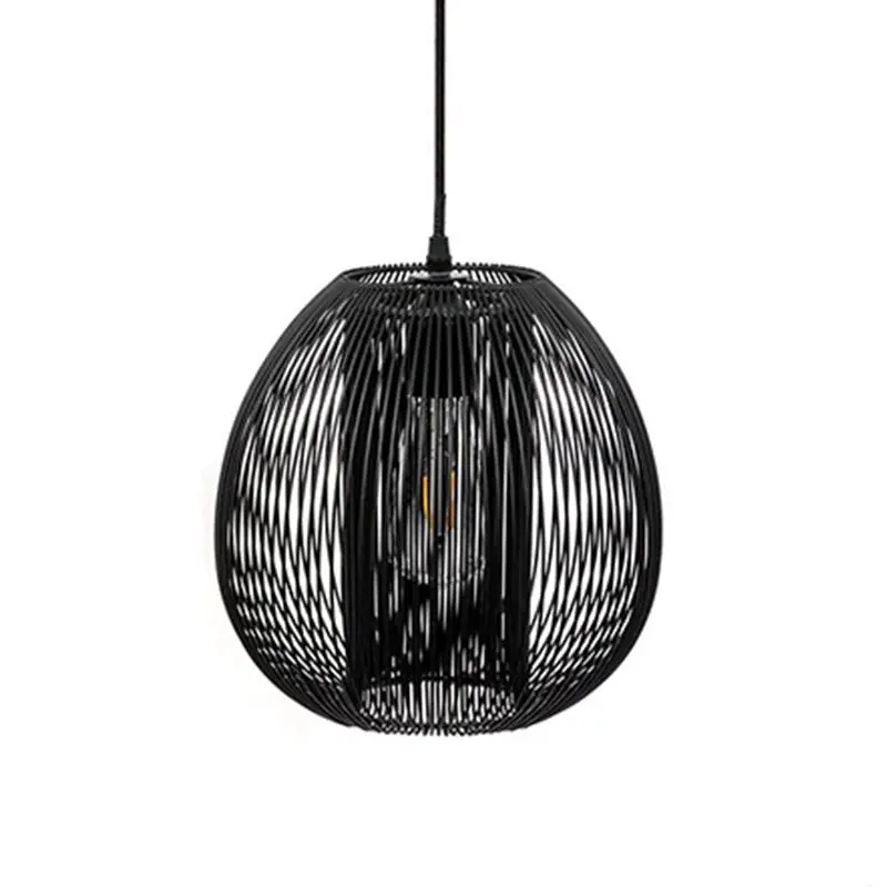 Suspension Noire Filaire Boule en métal