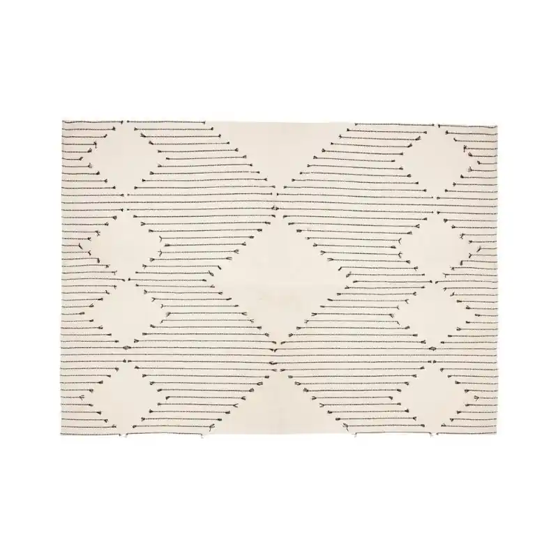 Tapis Coton Rectanglulaire motif Losange 120x170 cm