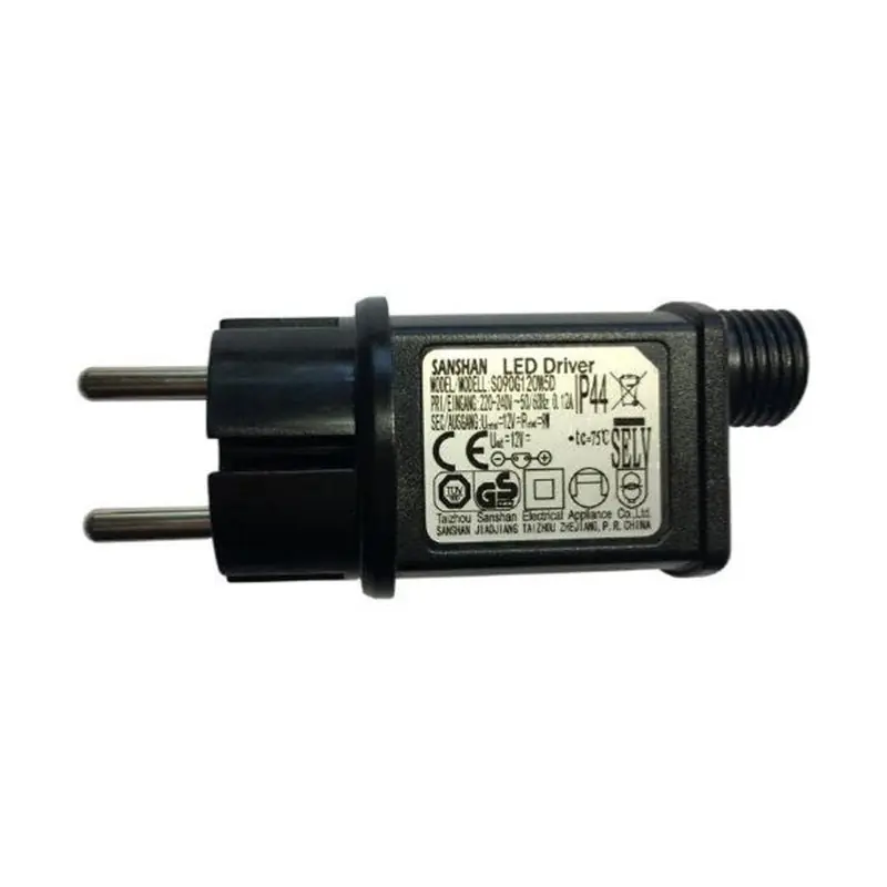 Transformateur Guirlande LED 12V 9W IP44 Multifonctions