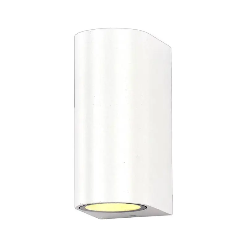 Applique Murale Blanche LED IP44 double faisceau GU10