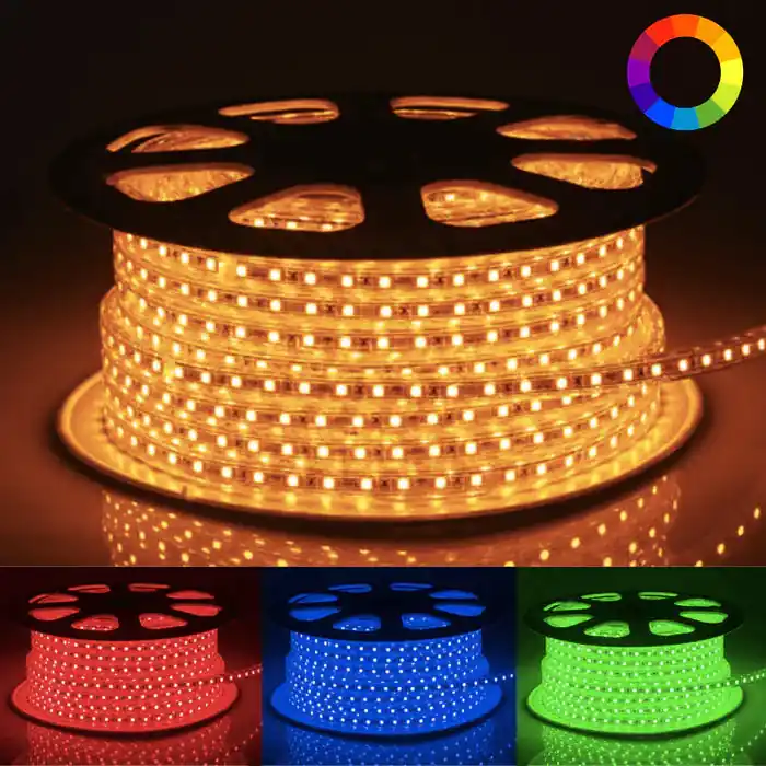 Ruban LED 220V Recoupable 50M 5050 RGB IP65 60LED\\/m