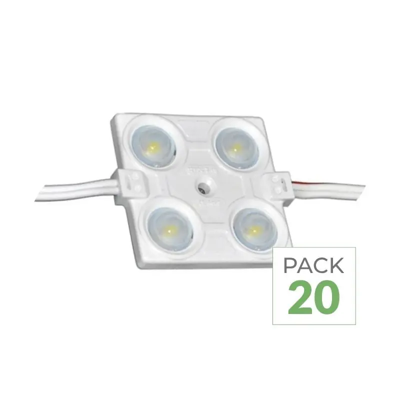 Module LED 2.4W SMD 2835 12V IP65 pour Enseigne Commerciale - Pack de 20