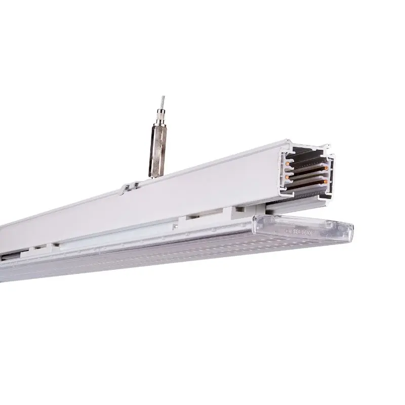 Linéaire LED sur rail triphasé 60cm 14\\/16\\/18\\/20W ajustable blanc